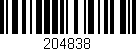 Código de barras (EAN, GTIN, SKU, ISBN): '204838'