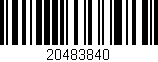 Código de barras (EAN, GTIN, SKU, ISBN): '20483840'
