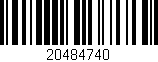 Código de barras (EAN, GTIN, SKU, ISBN): '20484740'