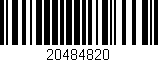 Código de barras (EAN, GTIN, SKU, ISBN): '20484820'