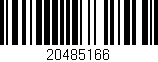 Código de barras (EAN, GTIN, SKU, ISBN): '20485166'