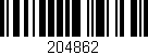 Código de barras (EAN, GTIN, SKU, ISBN): '204862'