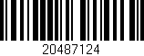 Código de barras (EAN, GTIN, SKU, ISBN): '20487124'