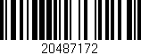 Código de barras (EAN, GTIN, SKU, ISBN): '20487172'