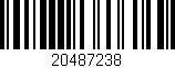Código de barras (EAN, GTIN, SKU, ISBN): '20487238'