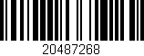 Código de barras (EAN, GTIN, SKU, ISBN): '20487268'