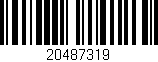 Código de barras (EAN, GTIN, SKU, ISBN): '20487319'