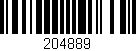 Código de barras (EAN, GTIN, SKU, ISBN): '204889'