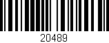 Código de barras (EAN, GTIN, SKU, ISBN): '20489'