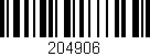 Código de barras (EAN, GTIN, SKU, ISBN): '204906'