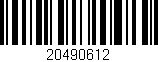 Código de barras (EAN, GTIN, SKU, ISBN): '20490612'