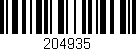 Código de barras (EAN, GTIN, SKU, ISBN): '204935'