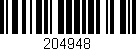 Código de barras (EAN, GTIN, SKU, ISBN): '204948'