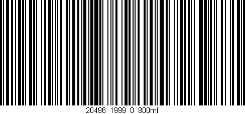 Código de barras (EAN, GTIN, SKU, ISBN): '20496_1999_0_800ml'