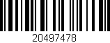 Código de barras (EAN, GTIN, SKU, ISBN): '20497478'