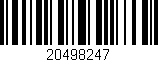 Código de barras (EAN, GTIN, SKU, ISBN): '20498247'