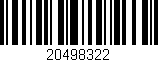 Código de barras (EAN, GTIN, SKU, ISBN): '20498322'