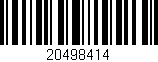 Código de barras (EAN, GTIN, SKU, ISBN): '20498414'