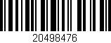 Código de barras (EAN, GTIN, SKU, ISBN): '20498476'