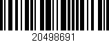 Código de barras (EAN, GTIN, SKU, ISBN): '20498691'