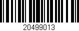 Código de barras (EAN, GTIN, SKU, ISBN): '20499013'