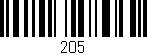 Código de barras (EAN, GTIN, SKU, ISBN): '205'