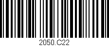 Código de barras (EAN, GTIN, SKU, ISBN): '2050.C22'
