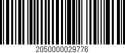 Código de barras (EAN, GTIN, SKU, ISBN): '2050000029776'