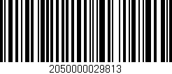 Código de barras (EAN, GTIN, SKU, ISBN): '2050000029813'