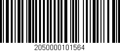 Código de barras (EAN, GTIN, SKU, ISBN): '2050000101564'