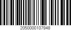 Código de barras (EAN, GTIN, SKU, ISBN): '2050000107948'