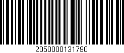 Código de barras (EAN, GTIN, SKU, ISBN): '2050000131790'