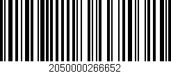 Código de barras (EAN, GTIN, SKU, ISBN): '2050000266652'