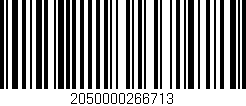 Código de barras (EAN, GTIN, SKU, ISBN): '2050000266713'