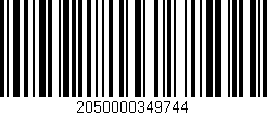 Código de barras (EAN, GTIN, SKU, ISBN): '2050000349744'