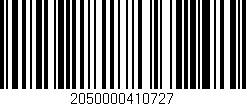 Código de barras (EAN, GTIN, SKU, ISBN): '2050000410727'