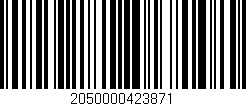 Código de barras (EAN, GTIN, SKU, ISBN): '2050000423871'