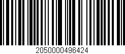 Código de barras (EAN, GTIN, SKU, ISBN): '2050000496424'