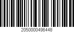 Código de barras (EAN, GTIN, SKU, ISBN): '2050000496448'