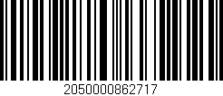 Código de barras (EAN, GTIN, SKU, ISBN): '2050000862717'