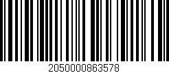 Código de barras (EAN, GTIN, SKU, ISBN): '2050000863578'