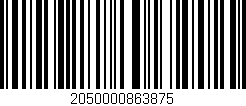 Código de barras (EAN, GTIN, SKU, ISBN): '2050000863875'