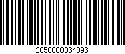 Código de barras (EAN, GTIN, SKU, ISBN): '2050000864896'