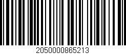 Código de barras (EAN, GTIN, SKU, ISBN): '2050000865213'