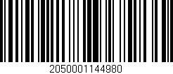 Código de barras (EAN, GTIN, SKU, ISBN): '2050001144980'