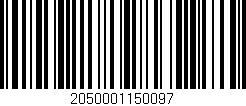 Código de barras (EAN, GTIN, SKU, ISBN): '2050001150097'