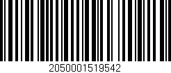 Código de barras (EAN, GTIN, SKU, ISBN): '2050001519542'