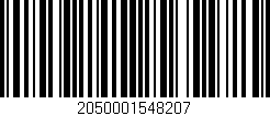 Código de barras (EAN, GTIN, SKU, ISBN): '2050001548207'