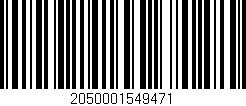 Código de barras (EAN, GTIN, SKU, ISBN): '2050001549471'
