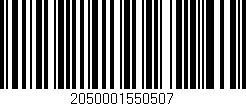 Código de barras (EAN, GTIN, SKU, ISBN): '2050001550507'
